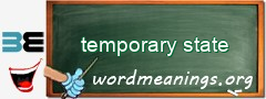 WordMeaning blackboard for temporary state